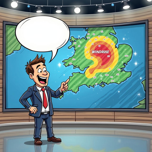 Charming Weatherman in a Vintage Studio