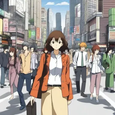 In the popular anime series, the characters often ambulate gracefully through bustling cityscapes.