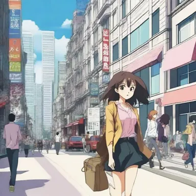 In the popular anime series, the characters often ambulate gracefully through bustling cityscapes.