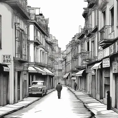As the protagonist of the novel returned to his childhood hometown, he reminisced about ambulating the familiar streets of his youth.