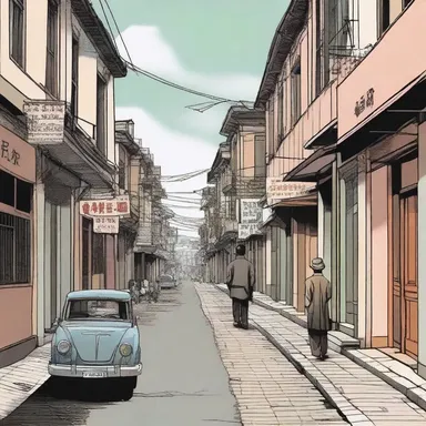 As the protagonist of the novel returned to his childhood hometown, he reminisced about ambulating the familiar streets of his youth.