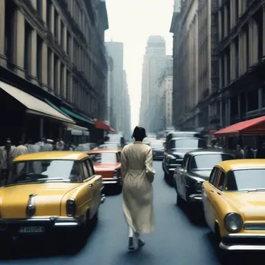 The film showcased a stunning long take in which the camera ambulated through a bustling city street, capturing the daily lives of its inhabitants.