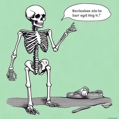 Why did the skeleton refuse to ambulate? Because he didn't have the guts!