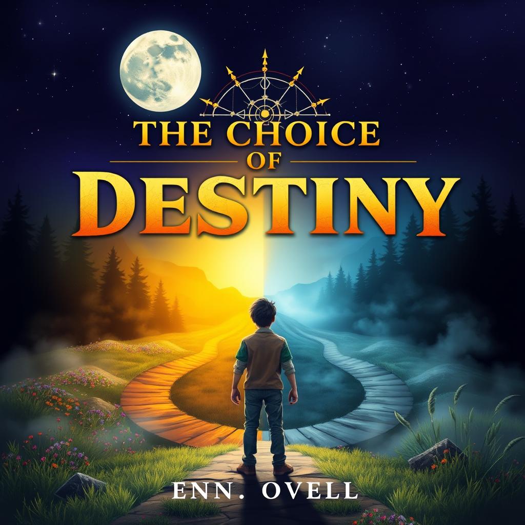 The cover design for the novel "The Choice of Destiny" featuring a dramatic and mystical scene