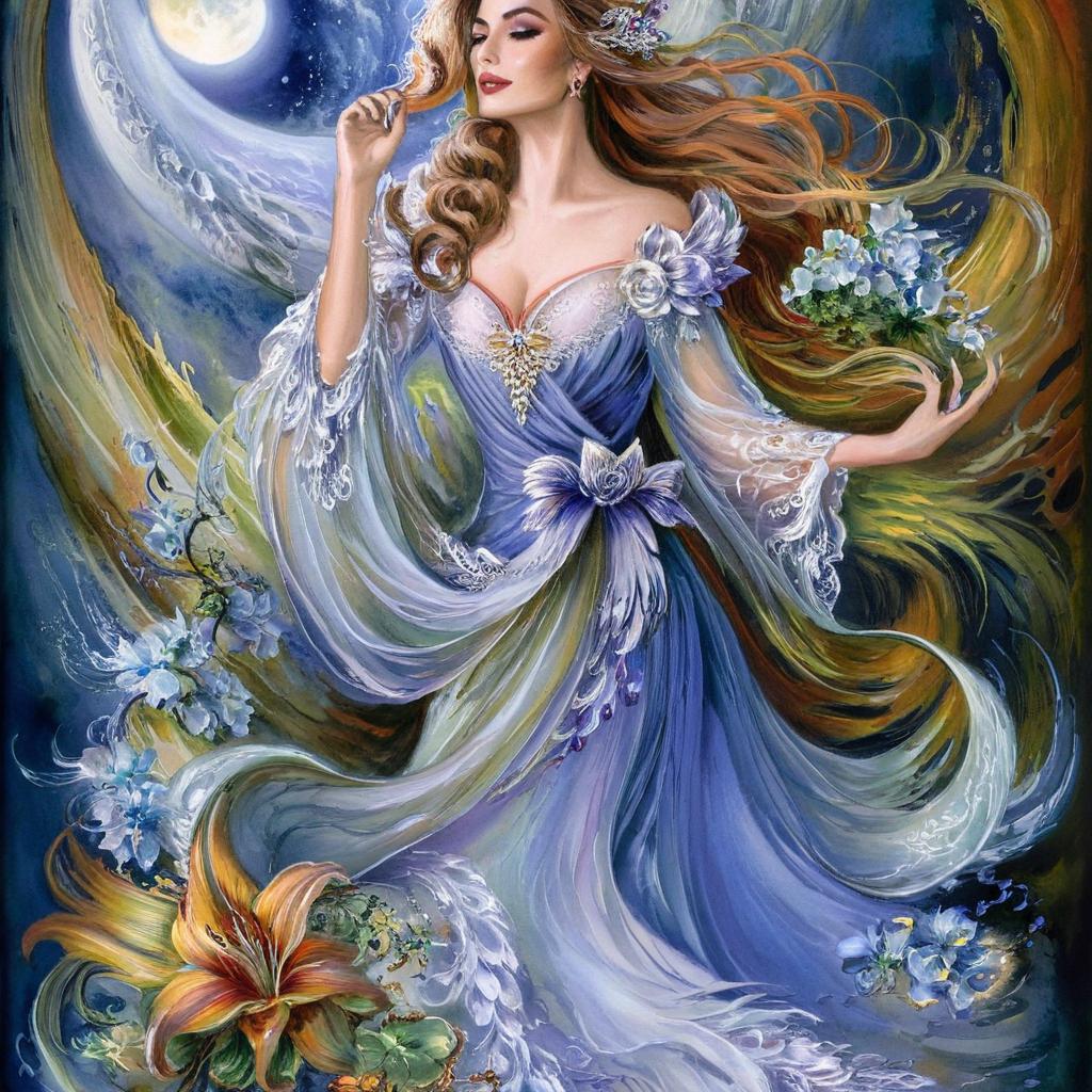 Enchanting Moonlit Fairy Mermaid Princess