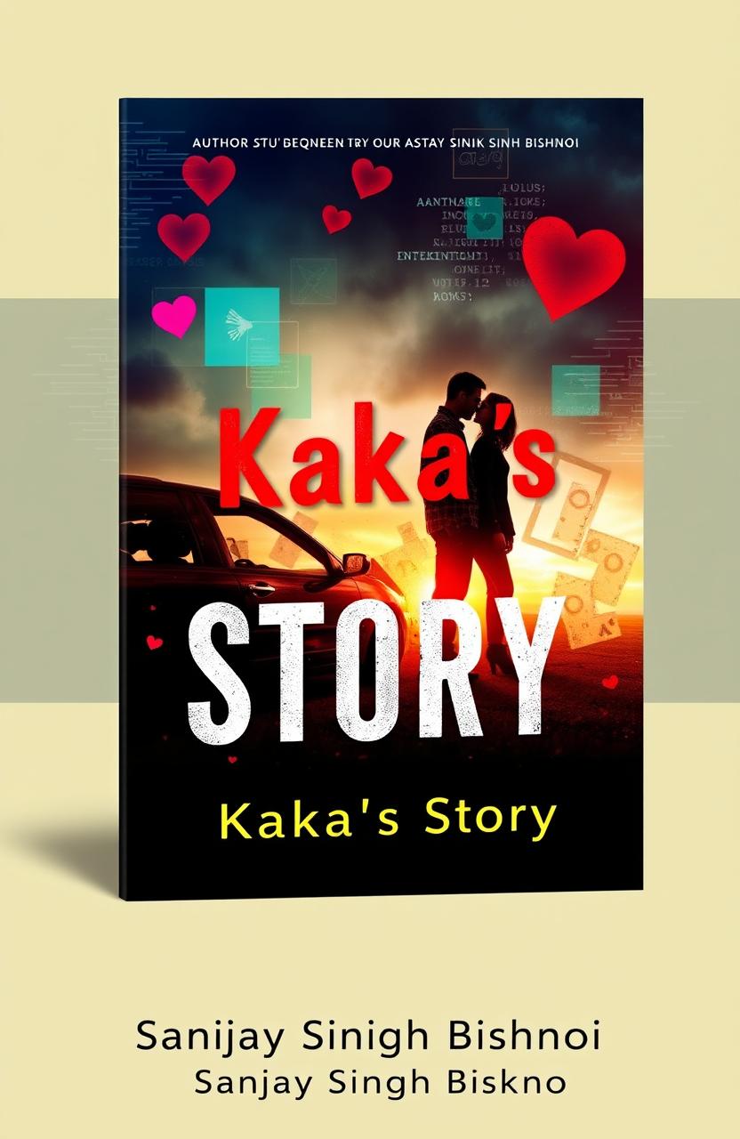 A captivating book cover for 'Kaka's Story' by Sanjay Singh Bishnoi