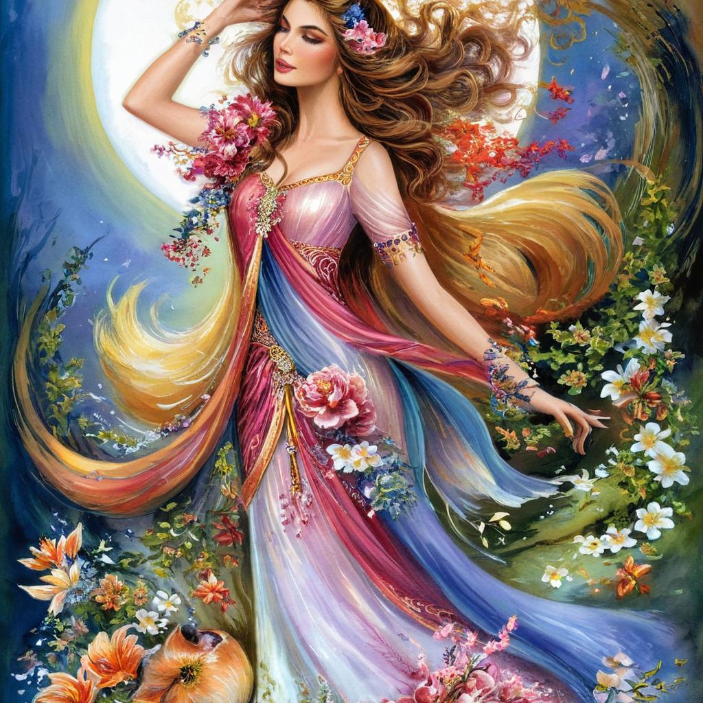 Enchanting Fairy Mermaid Under Moonlight