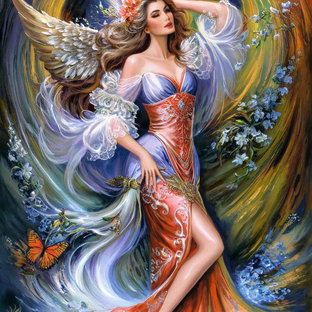 Enchanted Elegance: The Angelic Fairy Woman