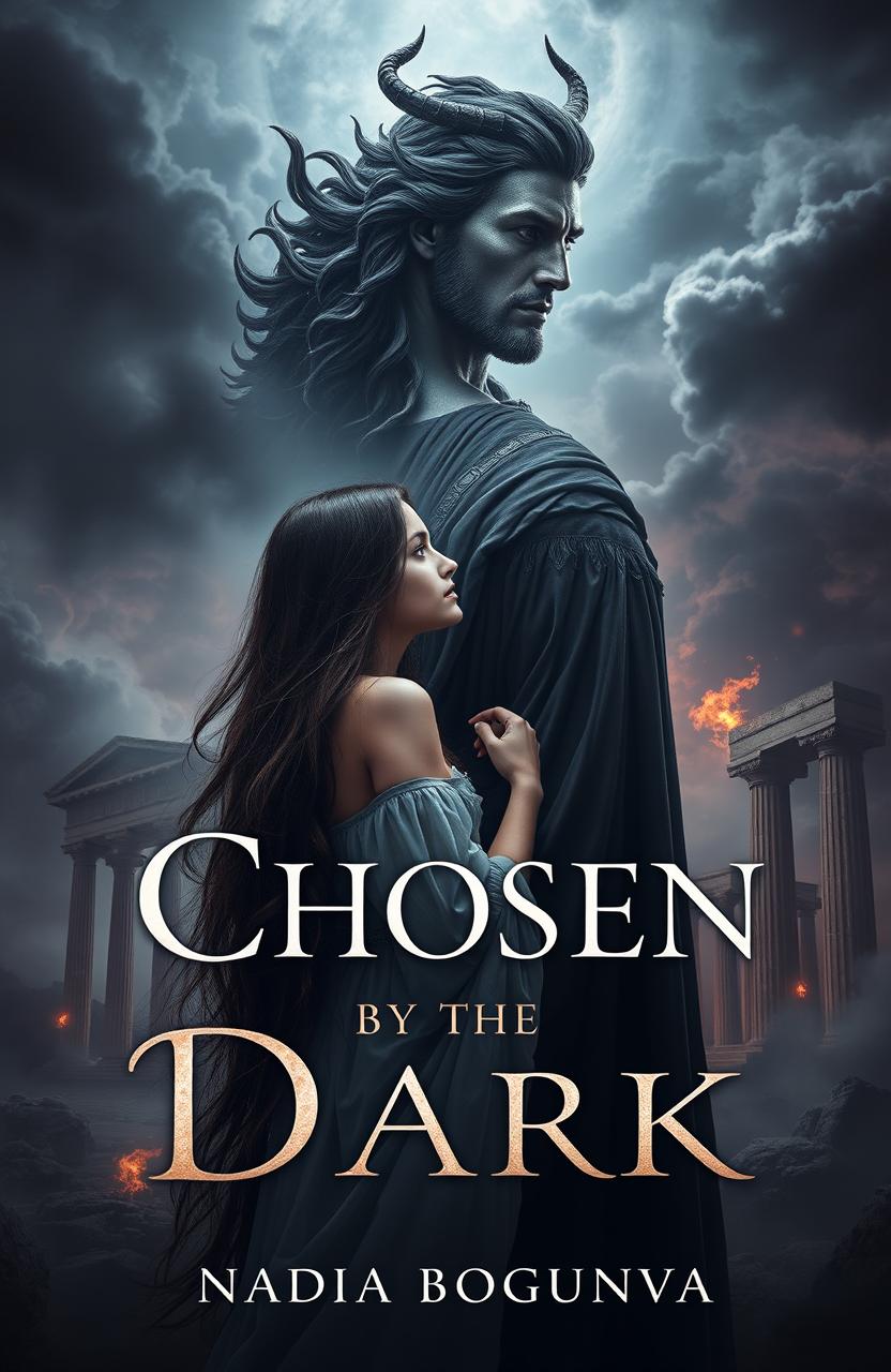 A striking book cover depicting a young woman in her 20s, surrounded by an atmosphere of gothic elegance, entwined in adventure and romance