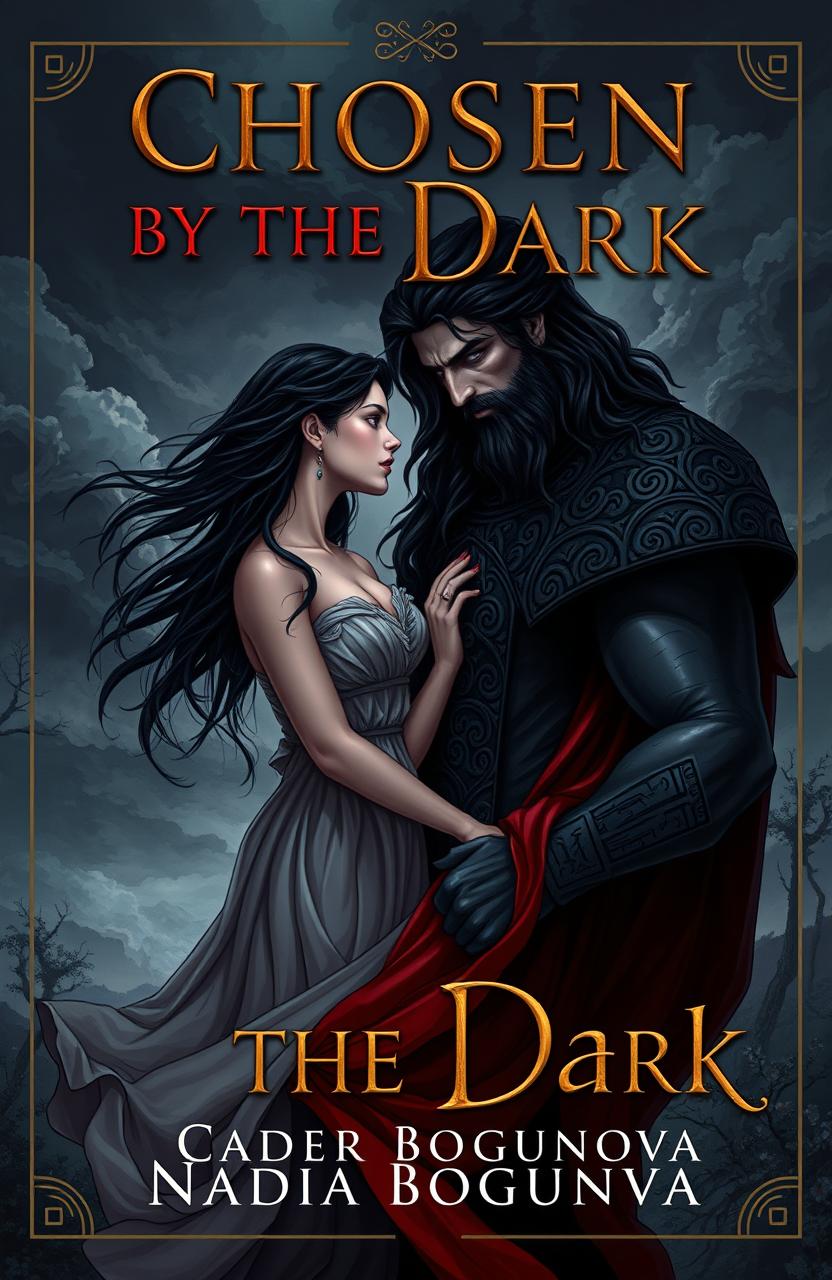 A captivating book cover illustration inspired by Greek Mythology, featuring a young woman in her early 20s with flowing dark hair, dressed in flowing, ethereal clothes that hint at ancient Greek styles