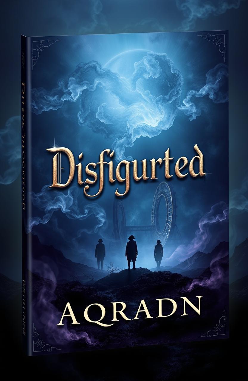 An amazing book cover design with a mysterious atmosphere