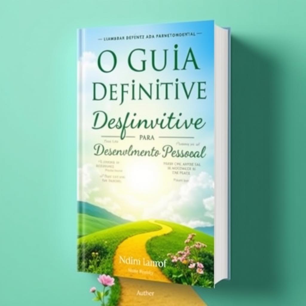 A visually striking cover image for a book titled 'O Guia Definitivo para Desenvolvimento Pessoal'