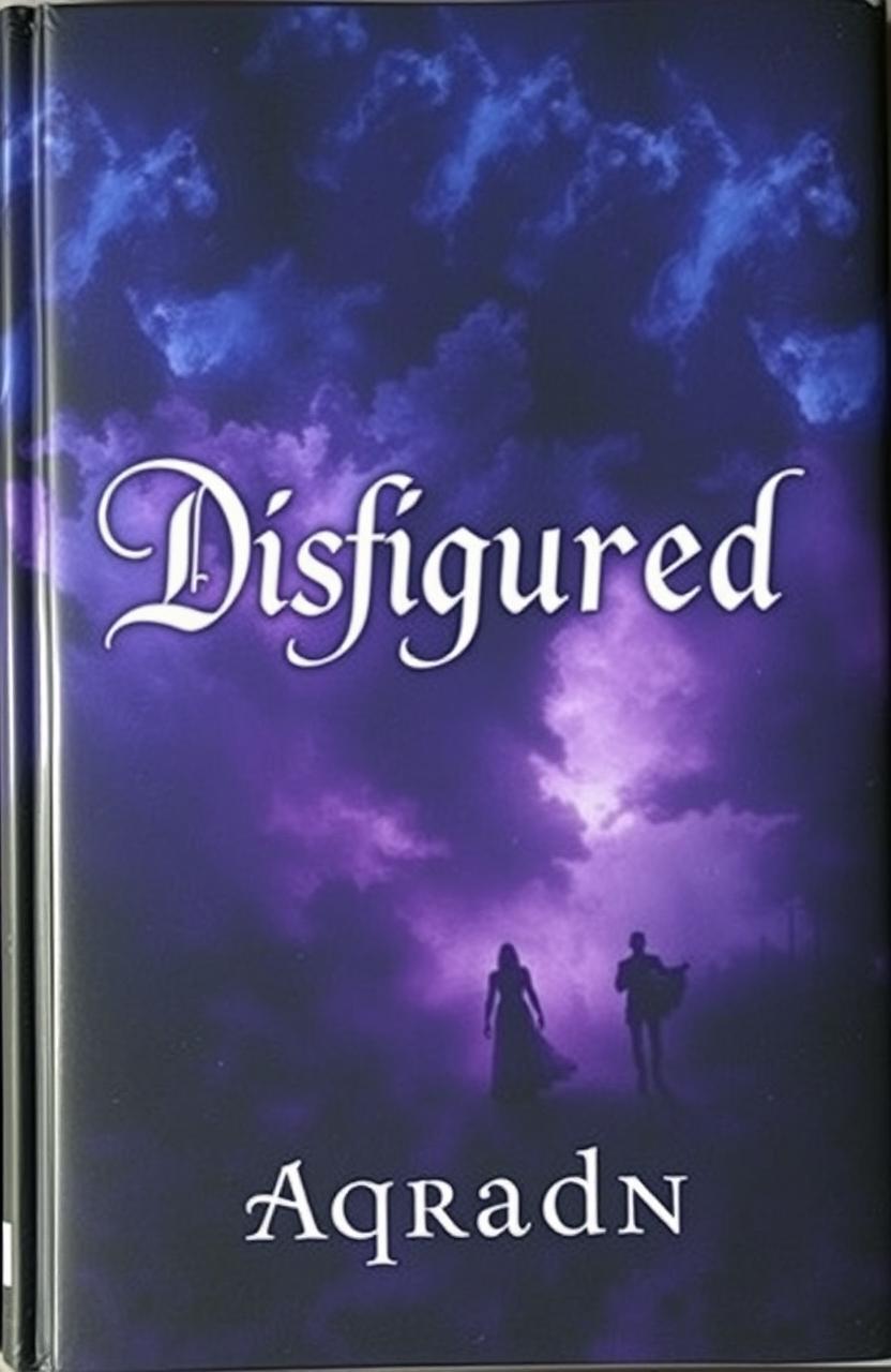 An awe-inspiring book cover with a mysterious ambiance, featuring the title 'Disfigured' prominently in an elegant, bold font