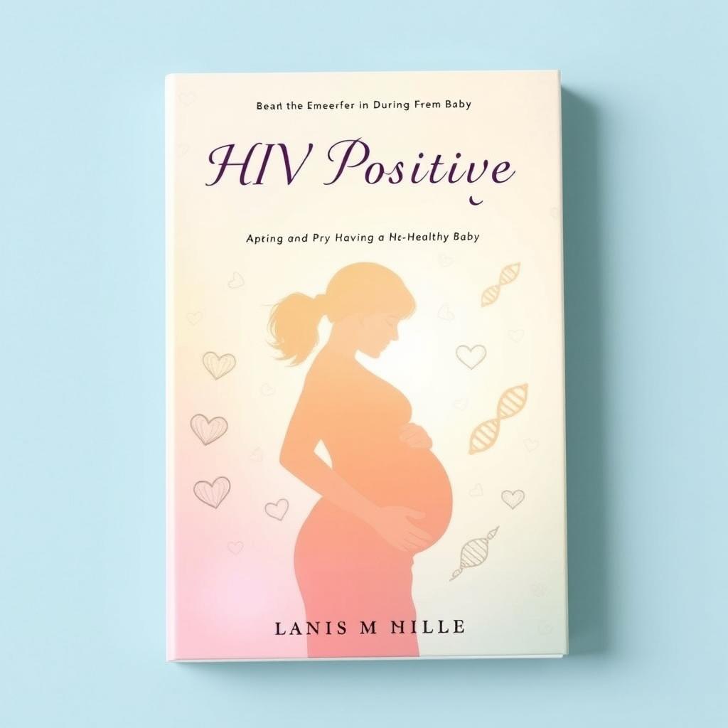 A book cover design for a title about being HIV positive during pregnancy and having a healthy baby