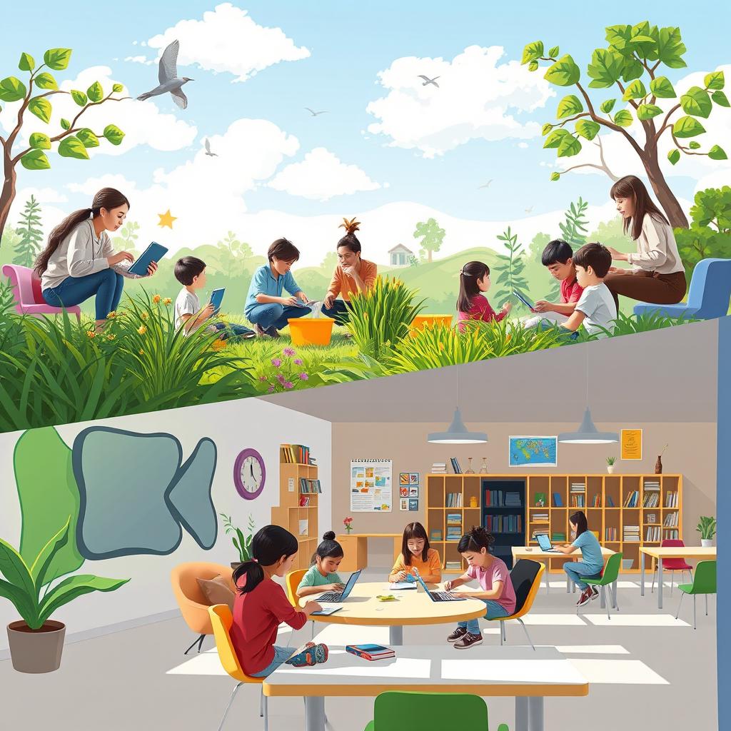 An engaging and inspiring depiction of innovative teaching strategies beyond the traditional classroom setting in the 21st century