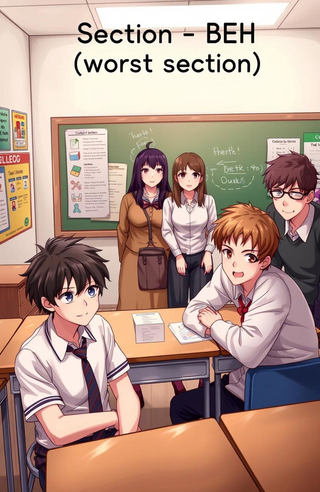 Explore the World of Anime: Faceless Classroom Students