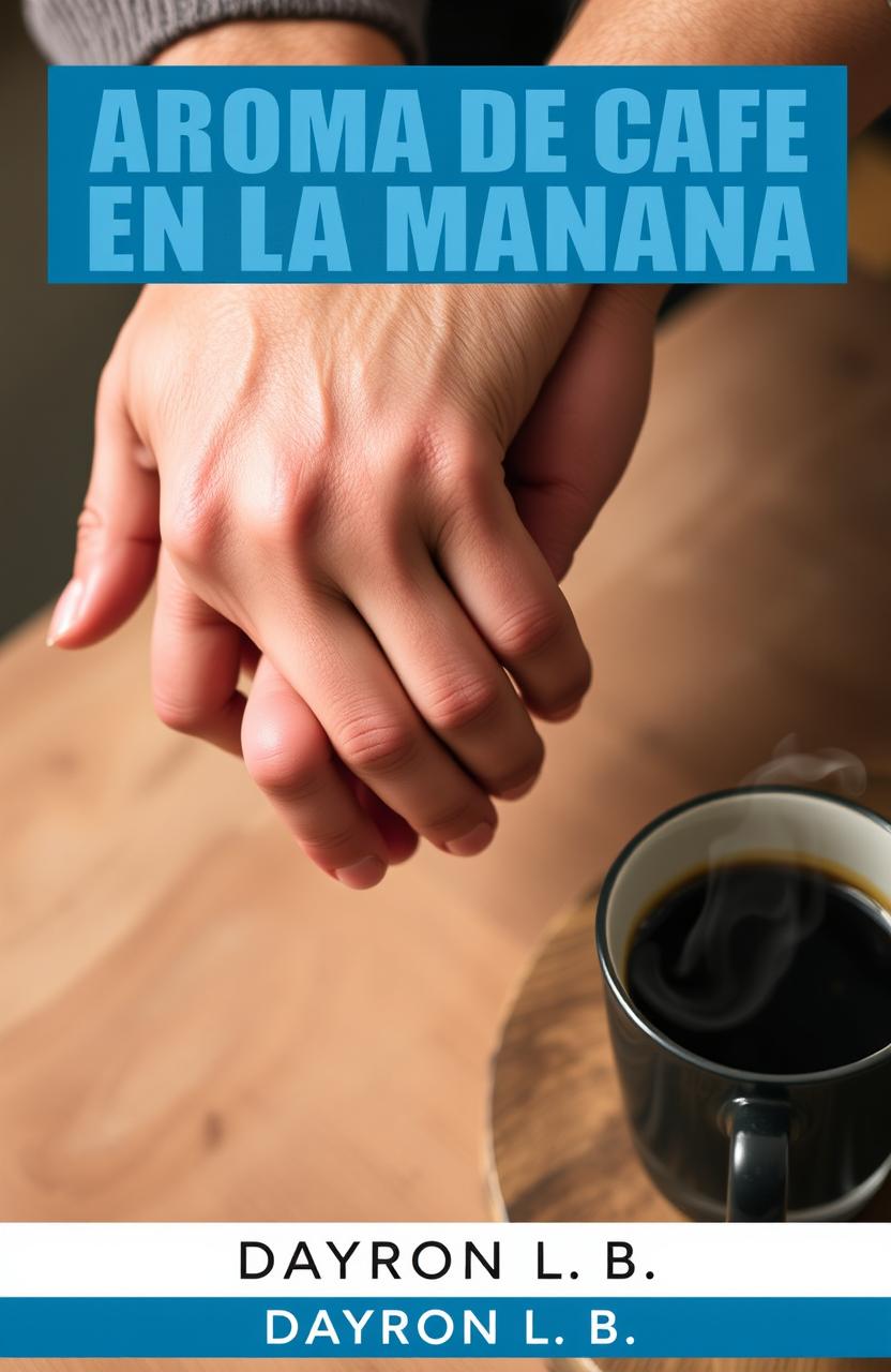 Two masculine hands almost touching, with a close-up view of both hands