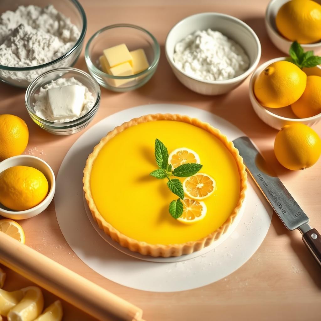 An interactive baking experience featuring the preparation of a classic lemon tart