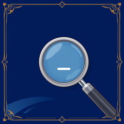 Discover the Details: Cartoon Magnifying Glass Over Game Loading Icon