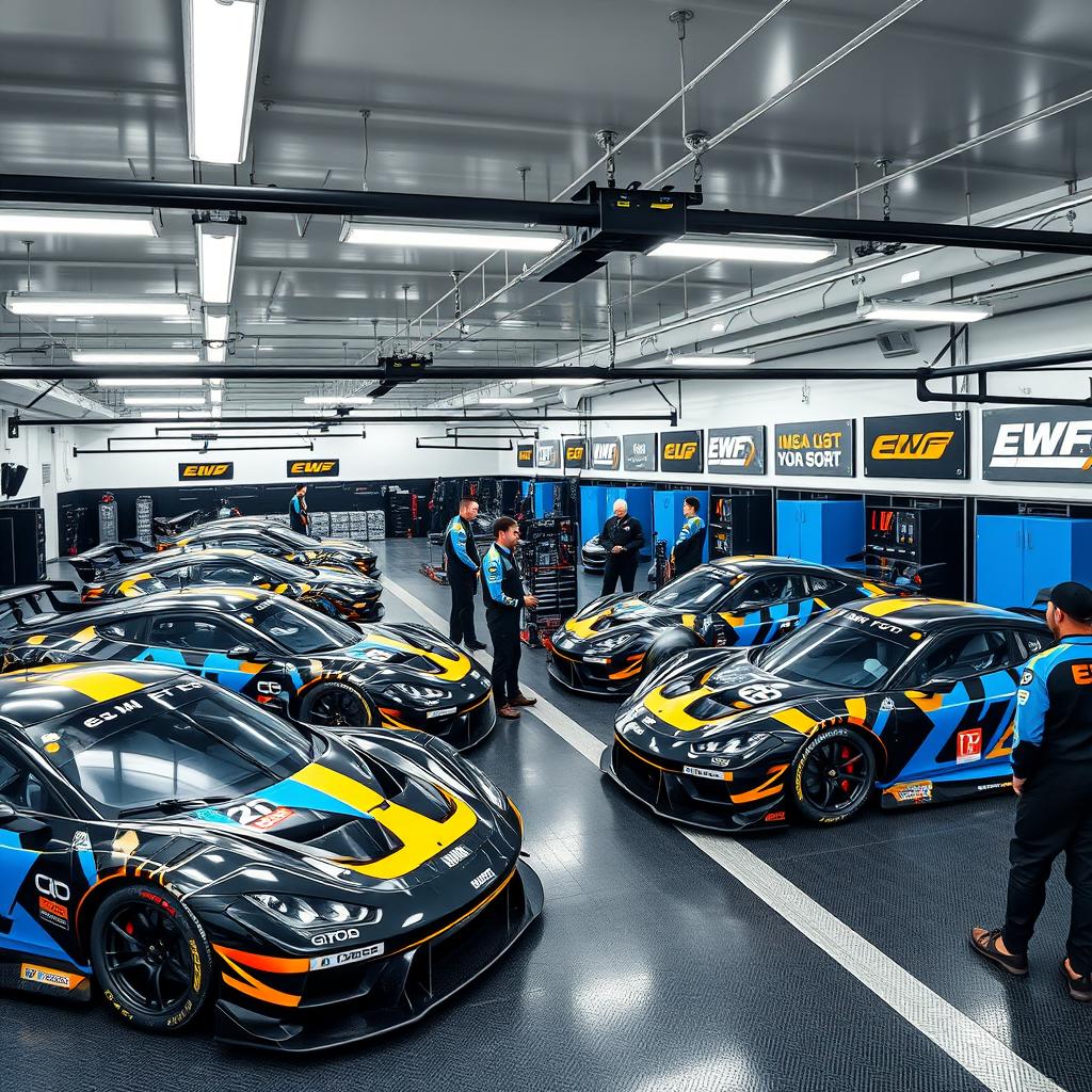 Dynamic Racetrack Garage Scene | EWF Motorsport