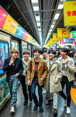 BTS in Action: A Dynamic Train Platform Scene