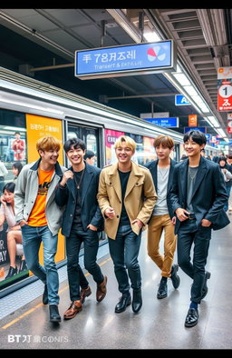 BTS in Action: A Dynamic Train Platform Scene