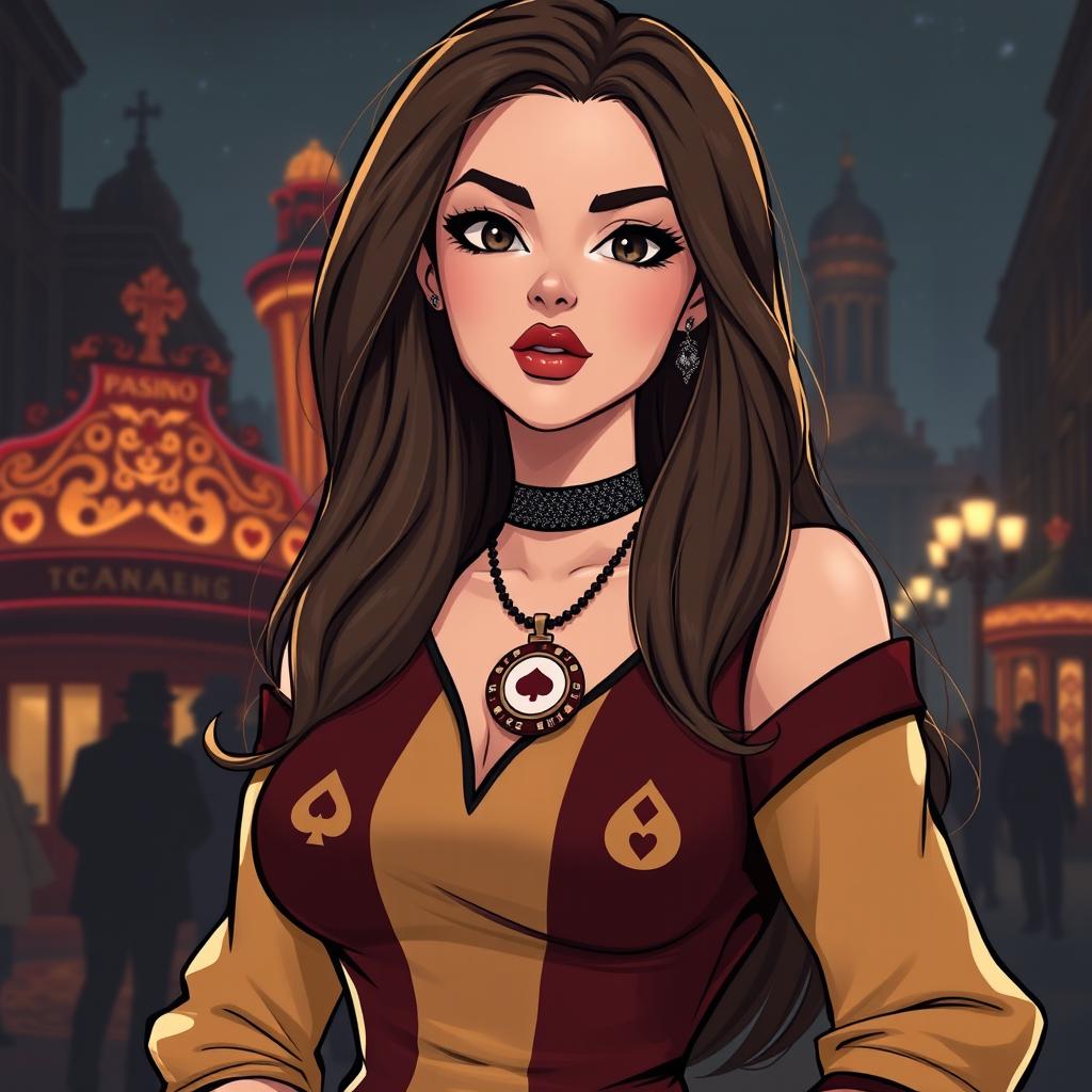 A dynamic character design for a modern woman who time travels to 1903 St