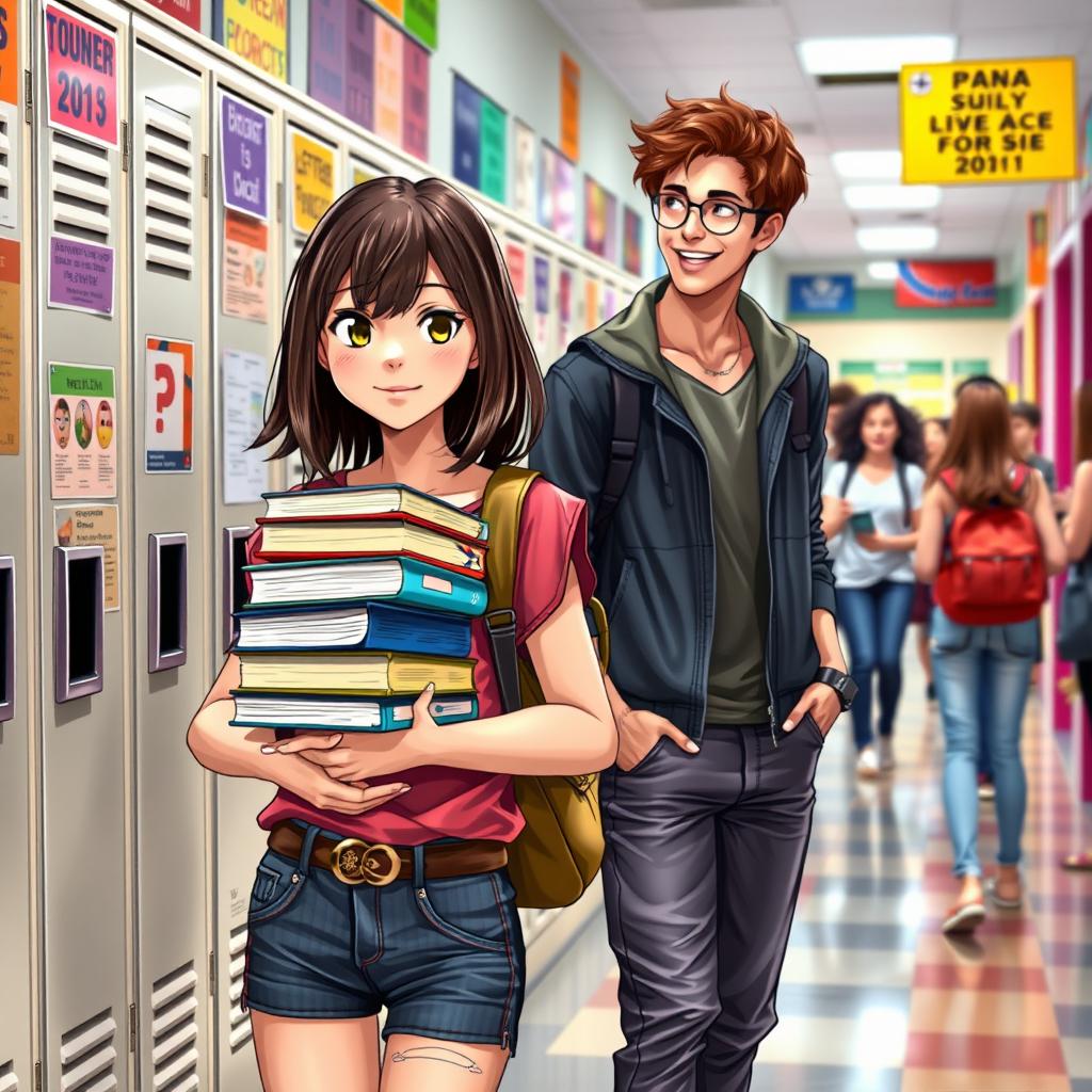 School Vibes: Trendy Scholar by the Locker