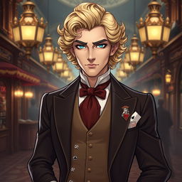 A striking character design for an aristocratic man from 1903 St