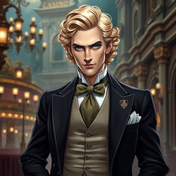 A striking character design for an aristocratic man from 1903 St