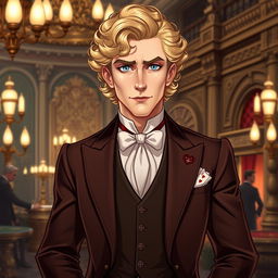 A striking character design for an aristocratic man from 1903 St