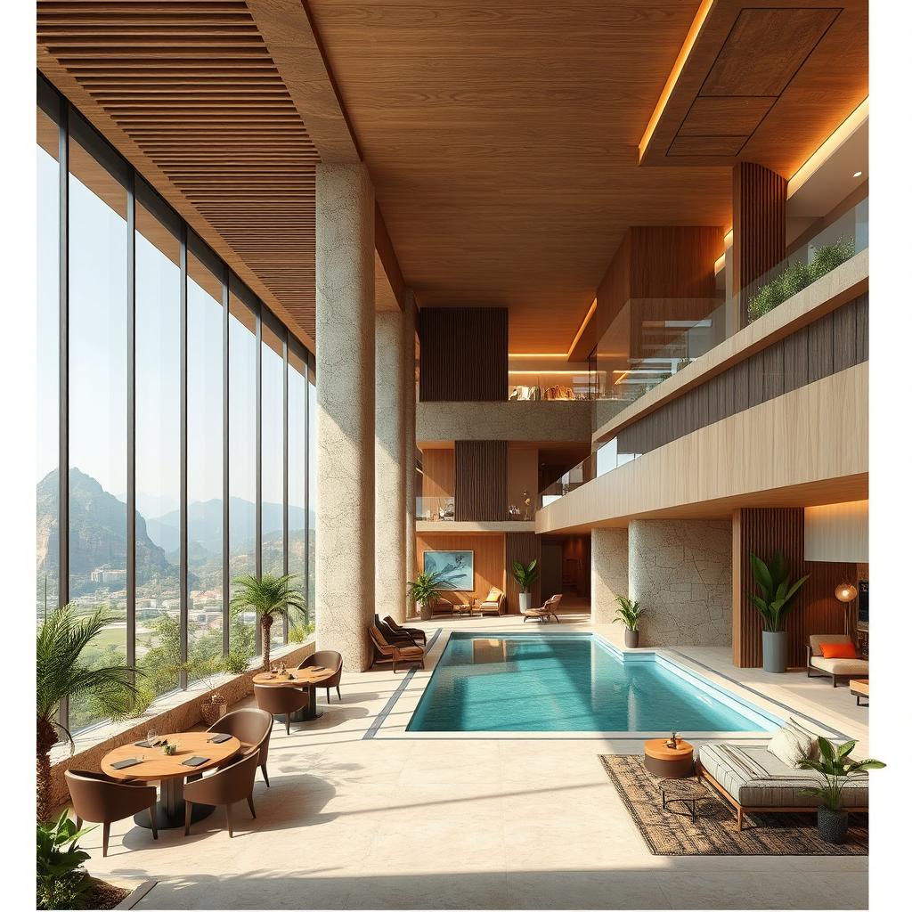 A design concept for an urban hotel inspired by the culture and architecture of Ozou