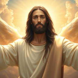 Celestial Inspiration: Portrait of Jesus Christ