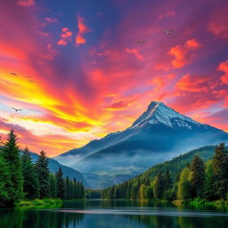 A visually stunning combined photo featuring intricate editing techniques