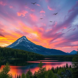 A visually stunning combined photo featuring intricate editing techniques