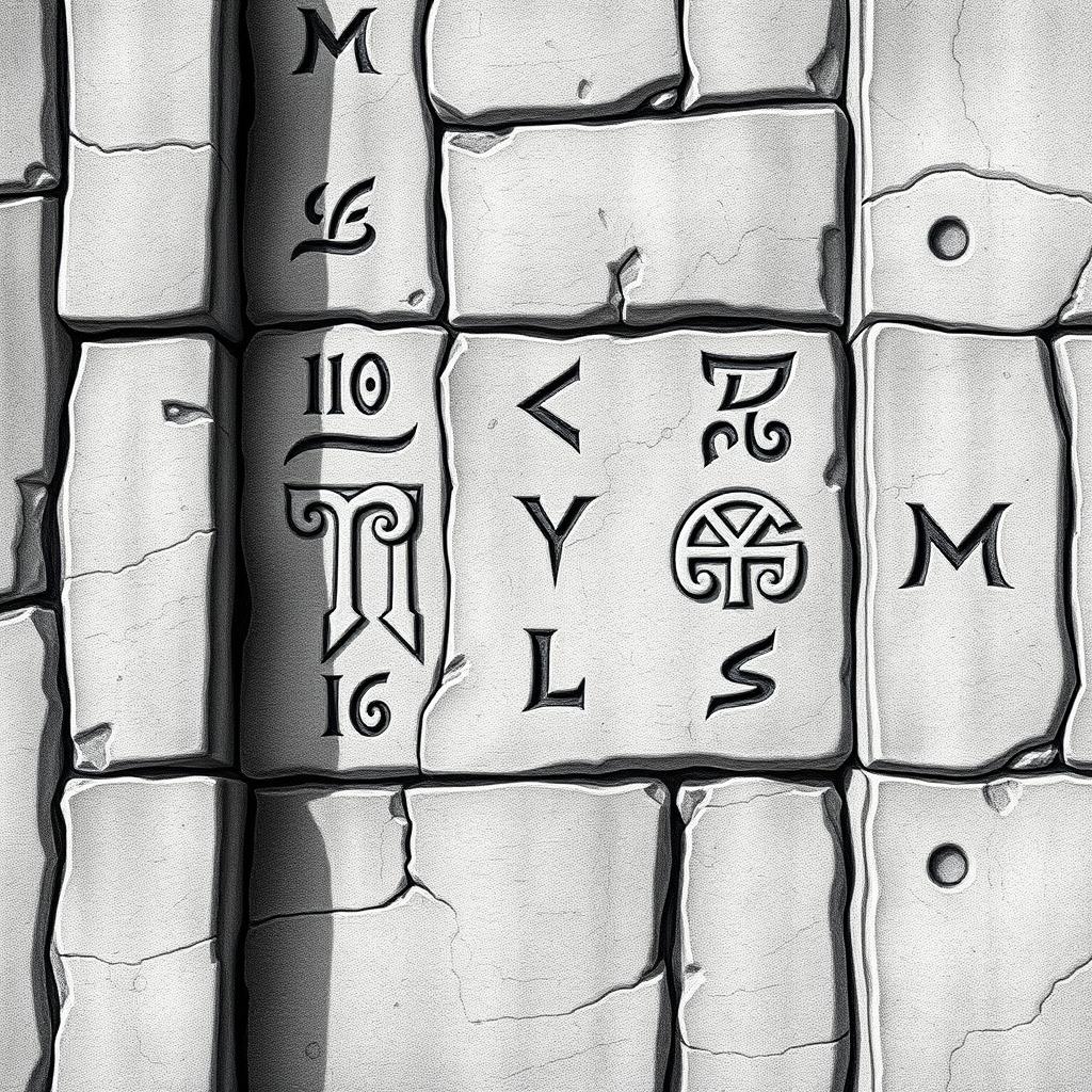 Intricate Dwarven Runes | Elegant Stone Palace Art