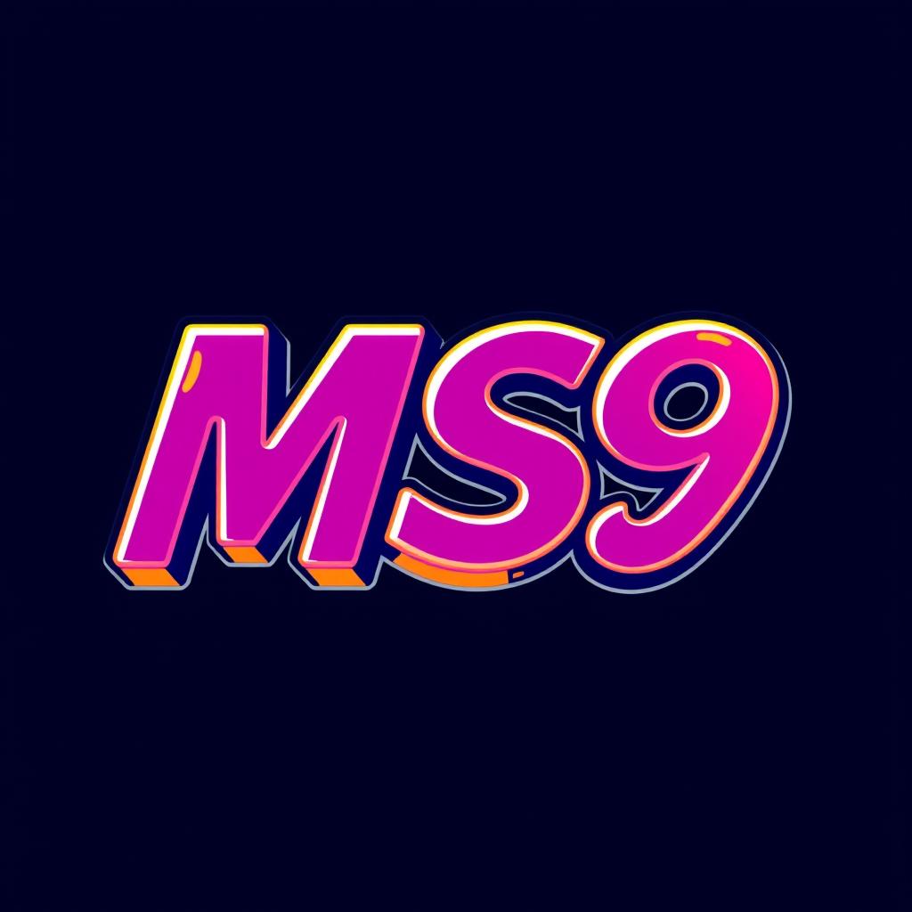 A vibrant and eye-catching logo featuring the text 'MS9' creatively integrated into a dynamic design