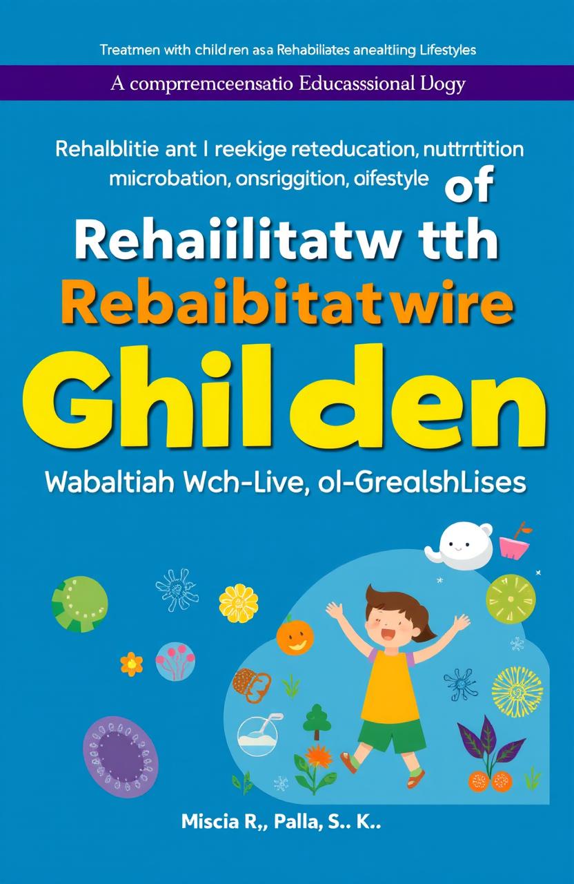 A comprehensive educational book cover on the rehabilitation of children with gastrointestinal diseases