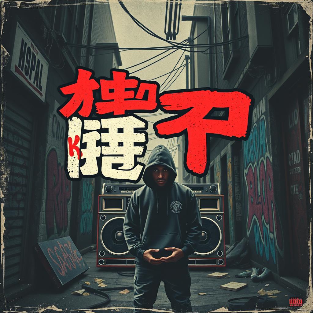 Gritty Vintage Hard Rap Album Cover - 'অভিশাপ'