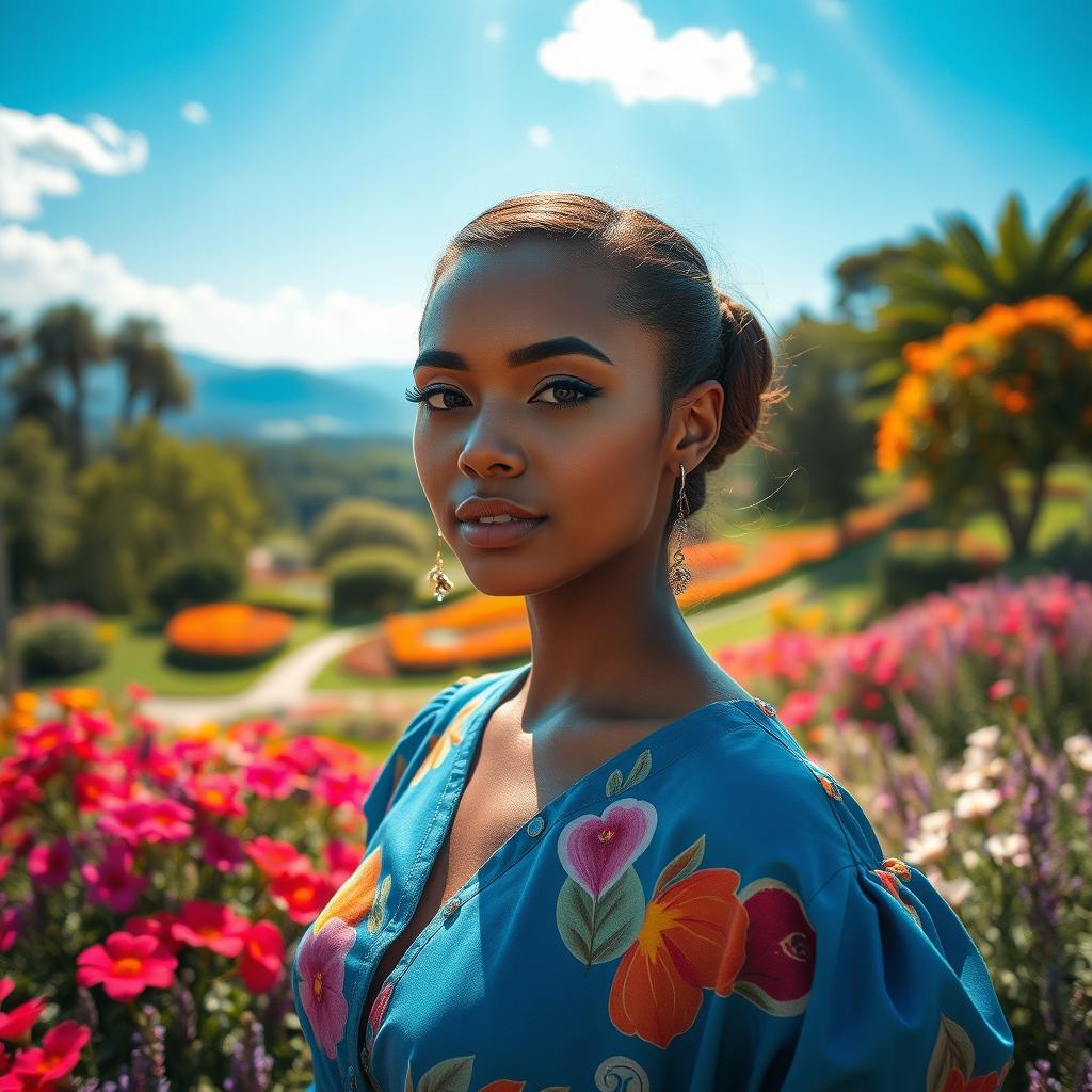 A beautifully edited image featuring a stunning subject in a captivating environment