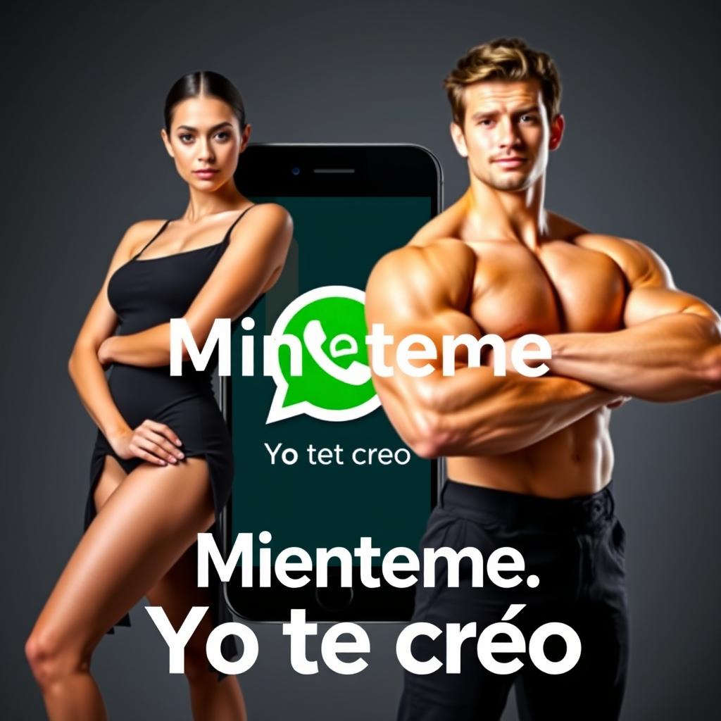 A strong young man confidently posed on the right side of the image, showcasing his muscular physique and an assertive expression