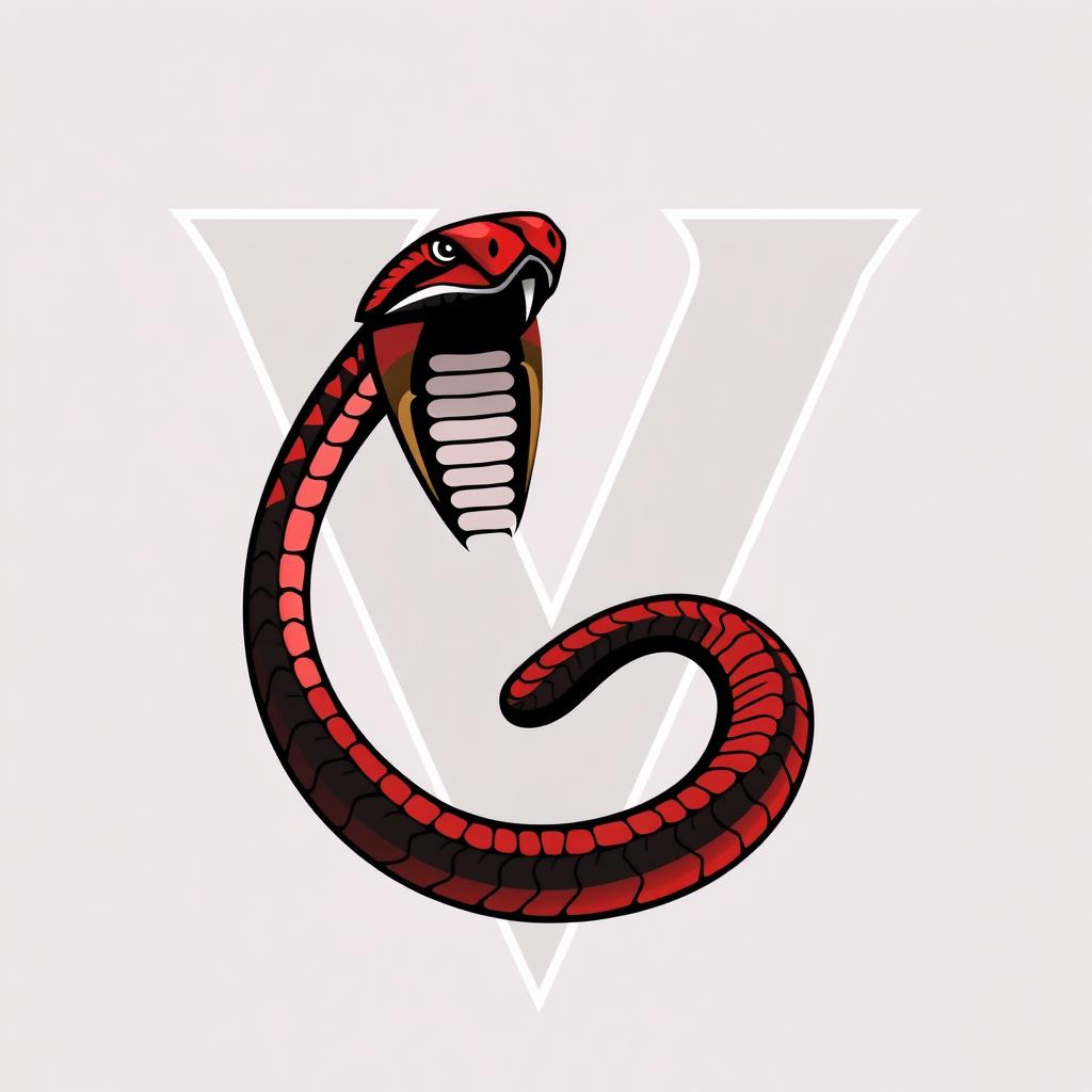 A striking logo featuring the letter 'V' prominently displayed