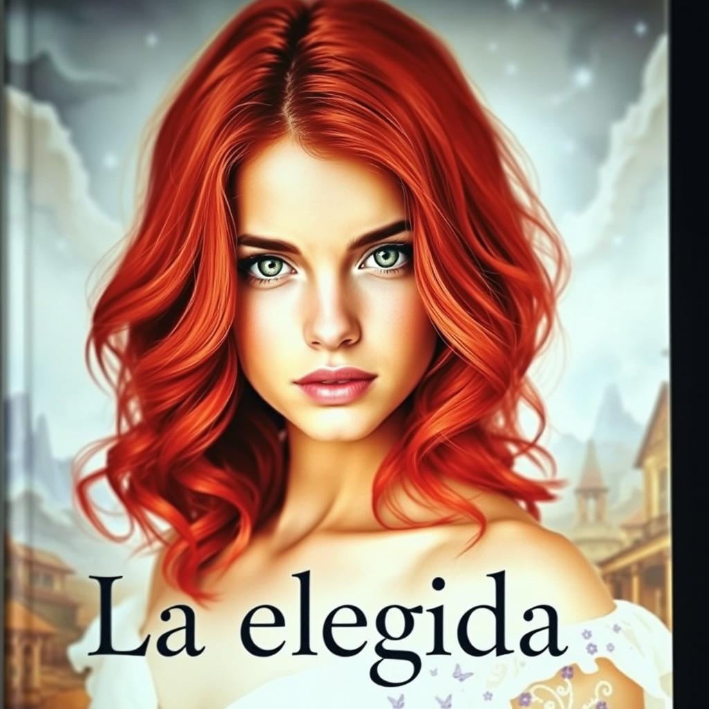 A captivating book cover for 'La elegida'