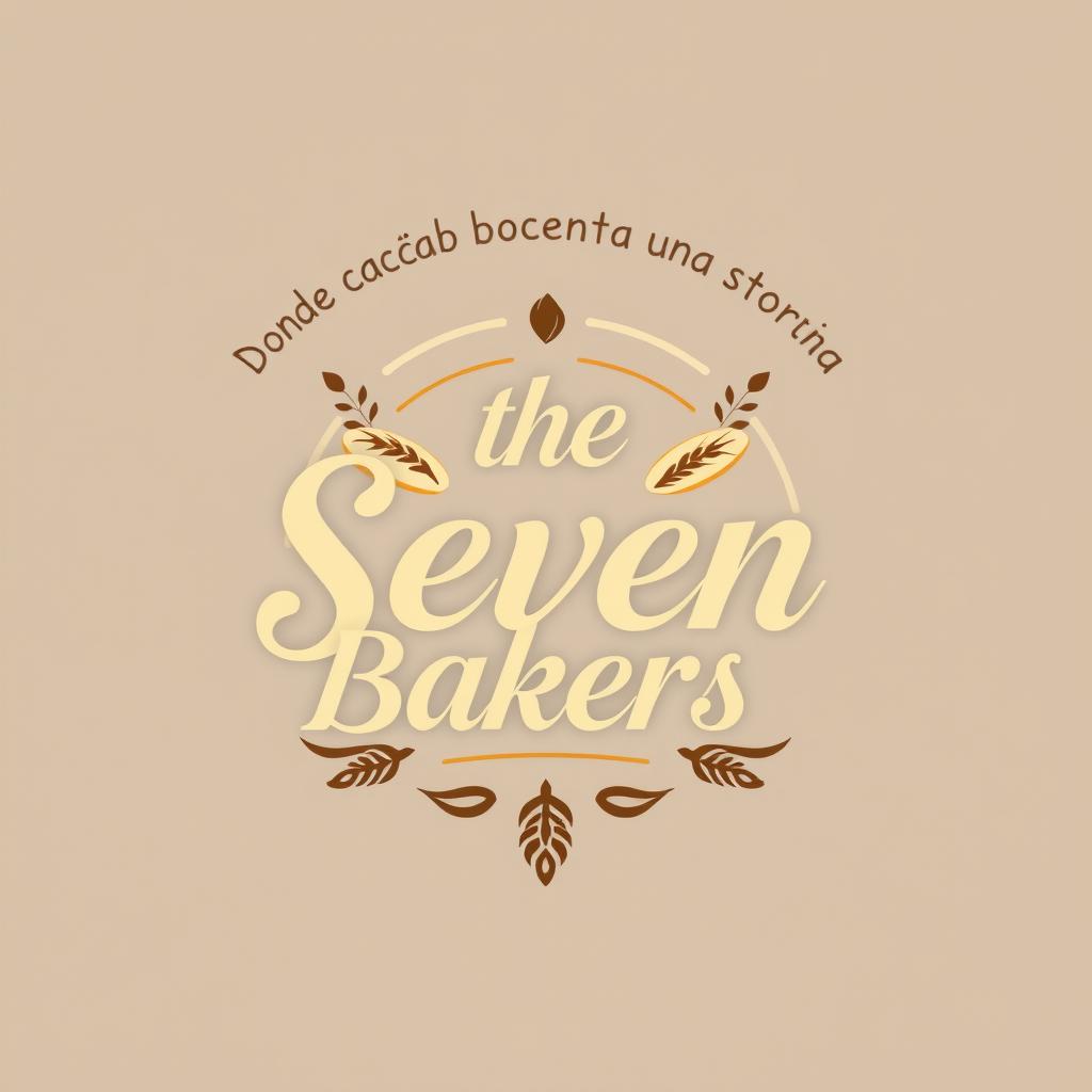 A modern and elegant logo design featuring a stylized representation of a bakery theme