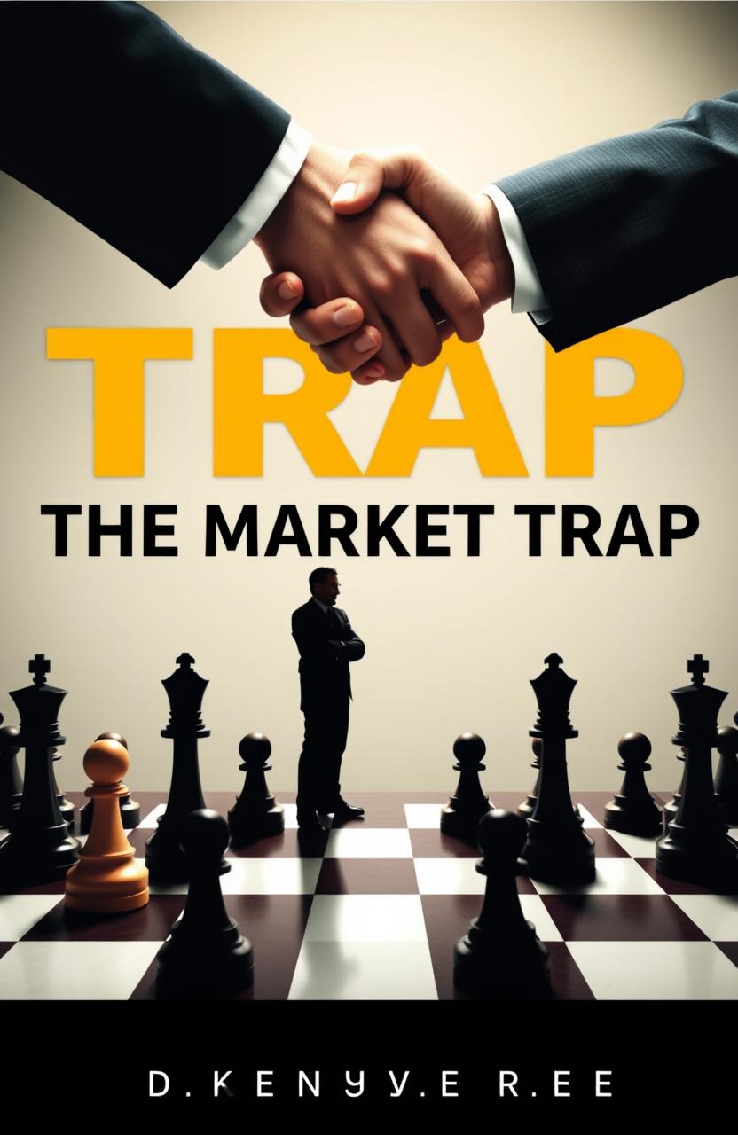 A dynamic and engaging scene featuring a business handshake depicted at the top, symbolizing partnership and cooperation