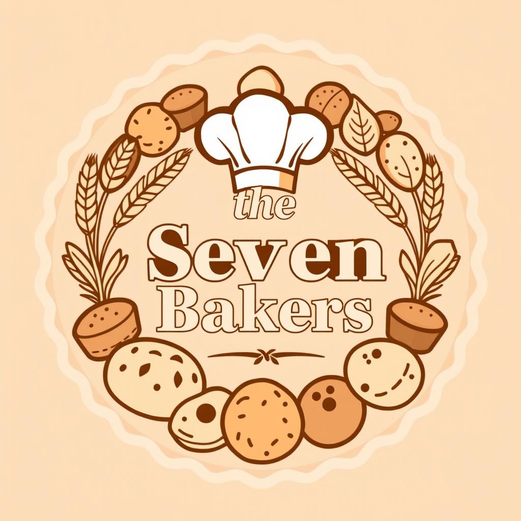 A professional and eye-catching logo featuring the text 'the Seven Bakers' prominently in the center