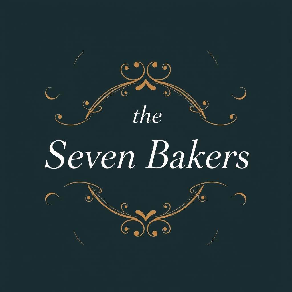 An elegant and sophisticated logo featuring the text 'the Seven Bakers' prominently displayed in the center