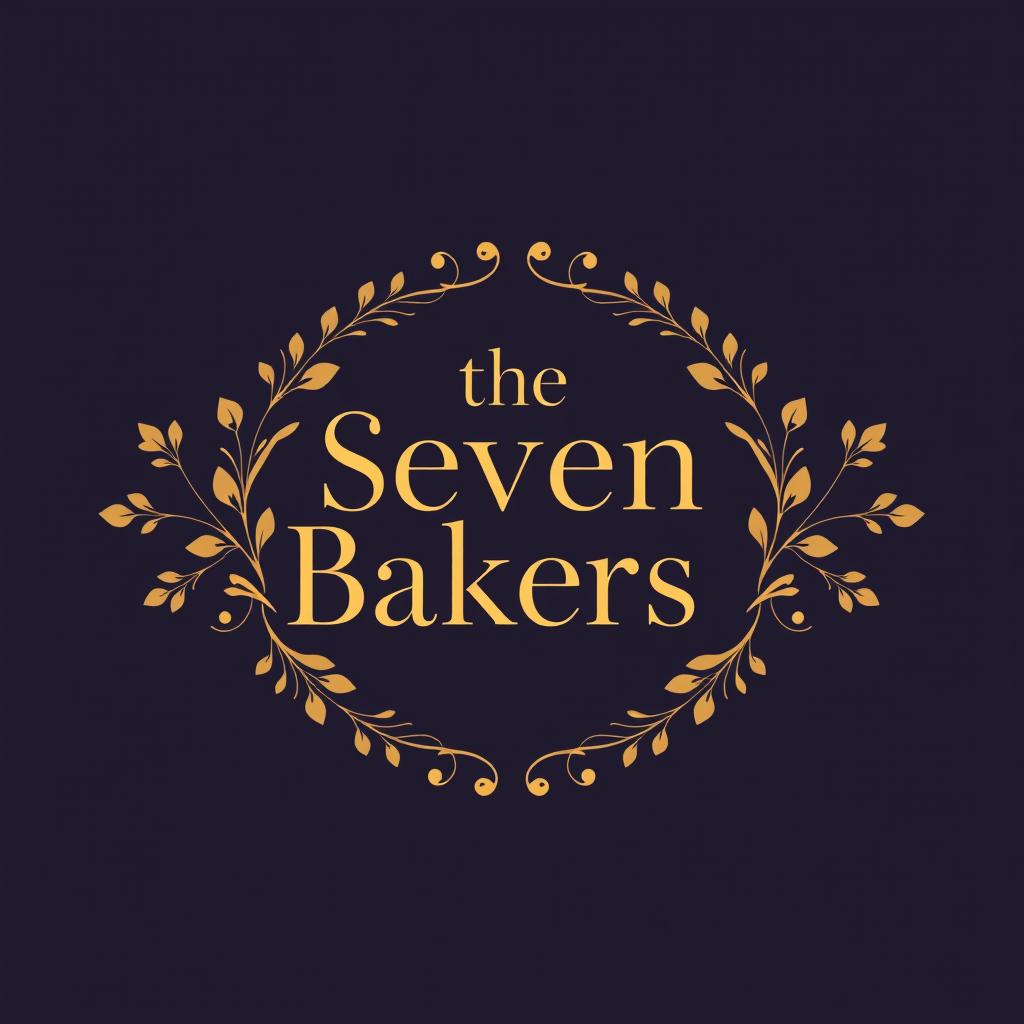 An elegant and sophisticated logo featuring the text 'the Seven Bakers' prominently centered