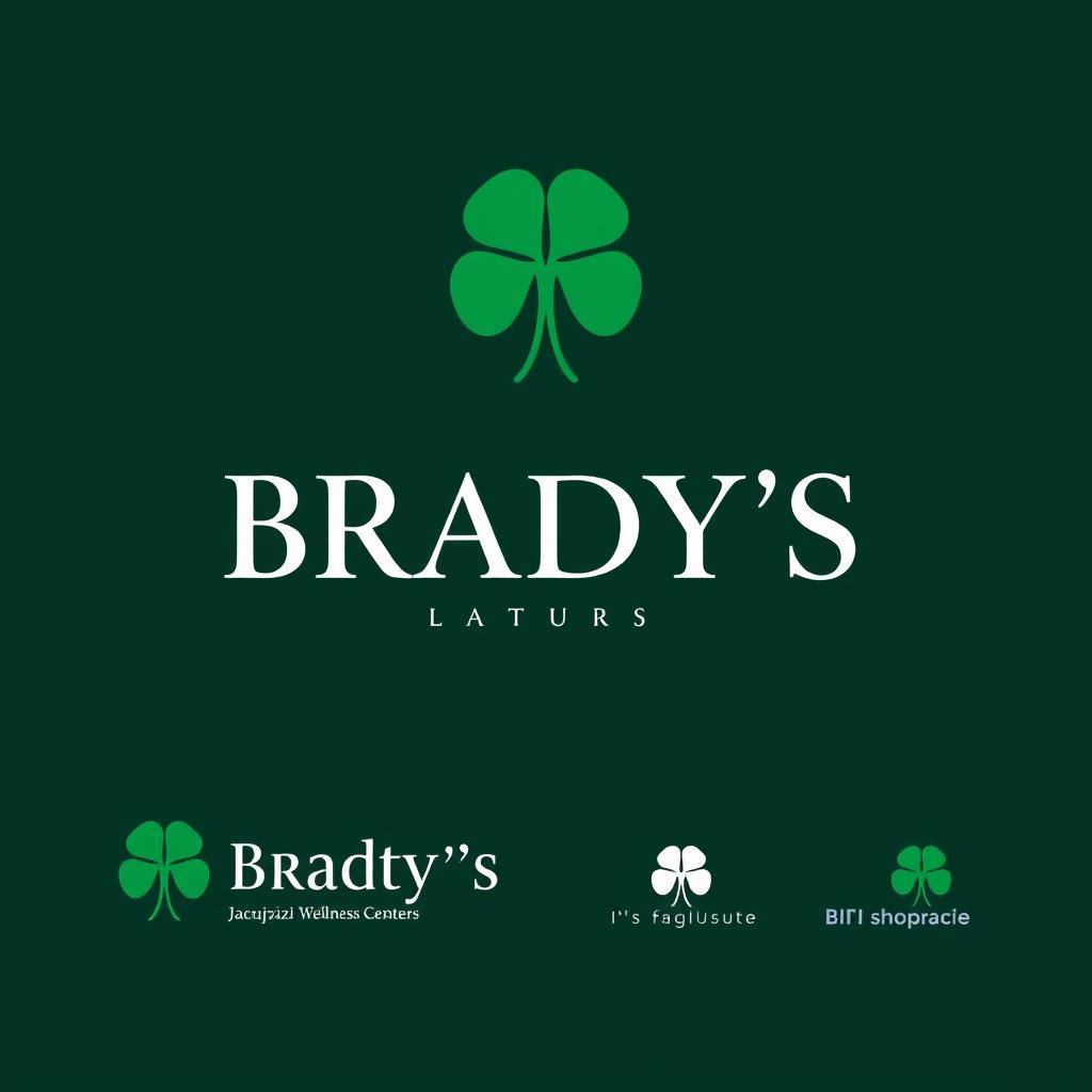 A luxurious and elegant logo for "Brady's" that emphasizes the brand name prominently