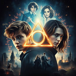 A captivating movie poster featuring a central Triquetra symbol surrounded by mystical lighting